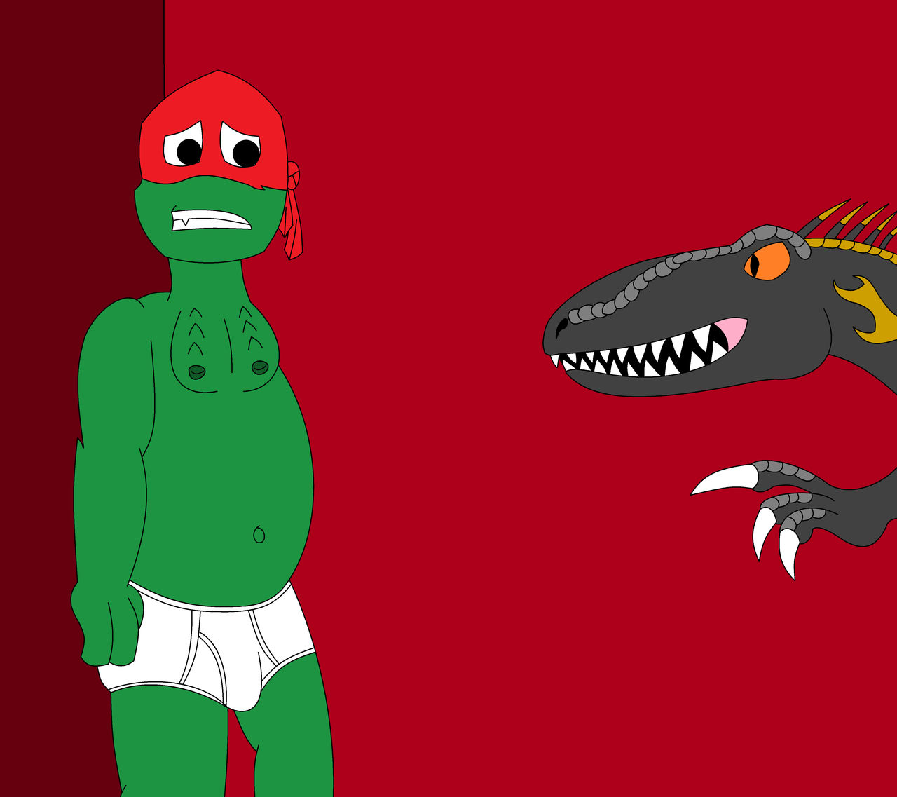Wolfman Raph Raph and the Indoraptor by Wolf-Boy-Bailey on DeviantArt