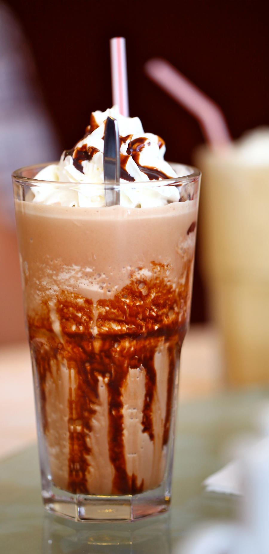 ice-blended chocolate..
