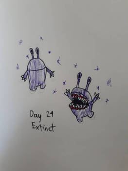 Inktober 2021 - Day 24 - Extinct 