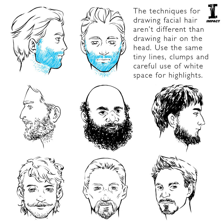 Day 6 of Sketchember: Facial Hair by impactbooks