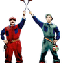 Mario and Luigi from Super Mario Bros. The Movie