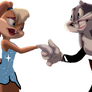 Bugs Bunny and Lola Bunny as Christian and Satine