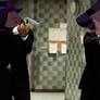 Frollo and Ratcliffe as FBI agents