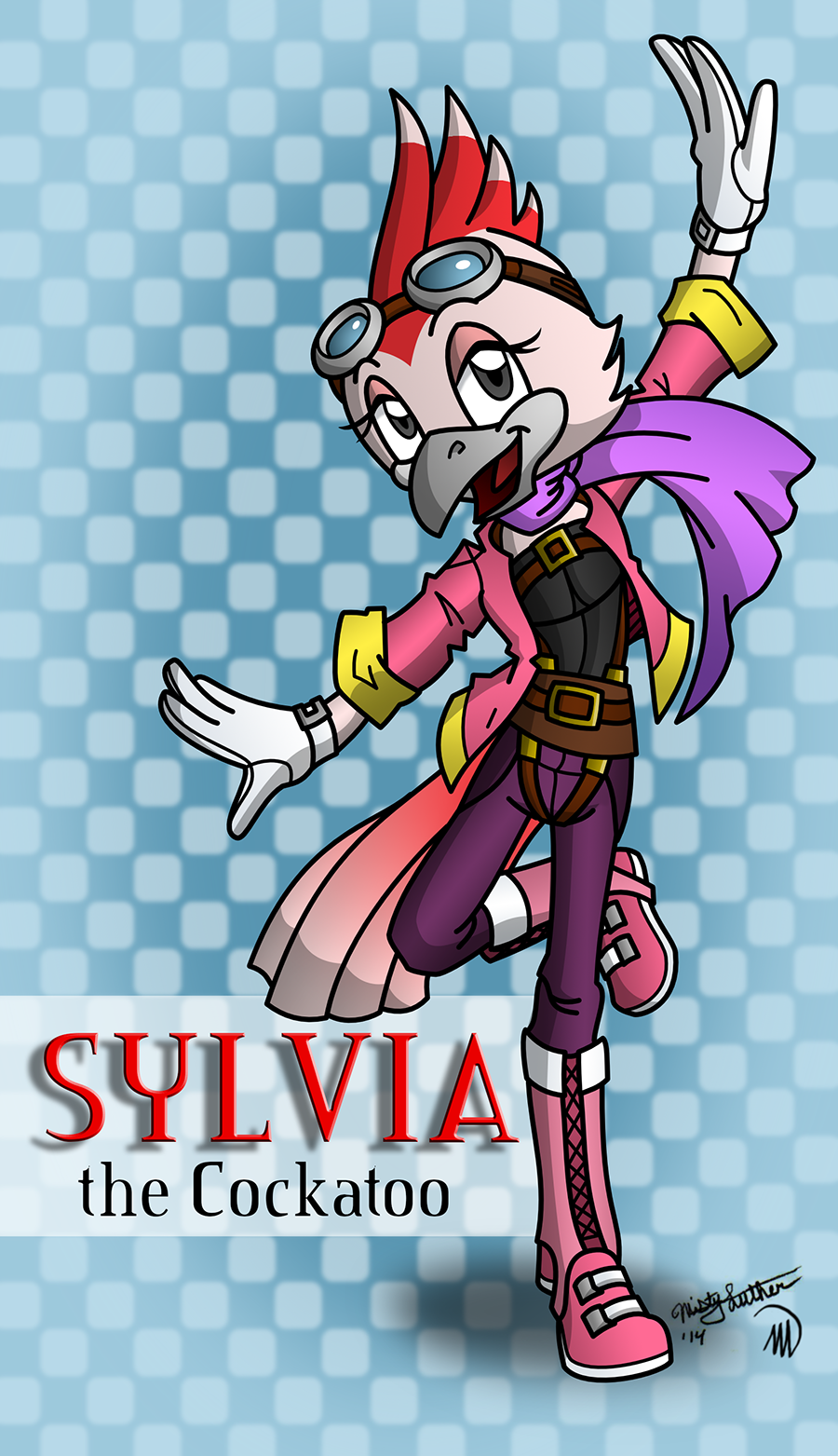 Sylvia the Cockatoo - Lineart and Colors