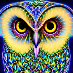 DreamUp Creation // fractal owl