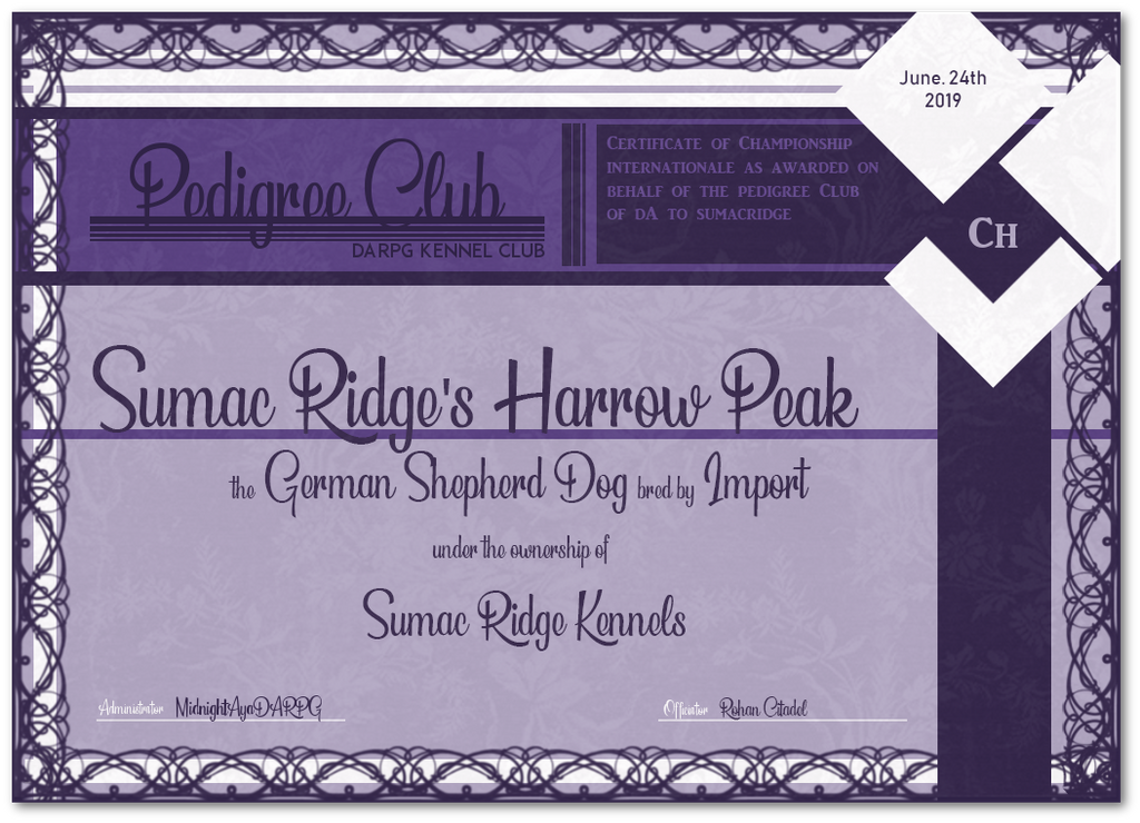 Sumac Ridge's Harrow Peak Championship by PedigreeAdmin on DeviantArt