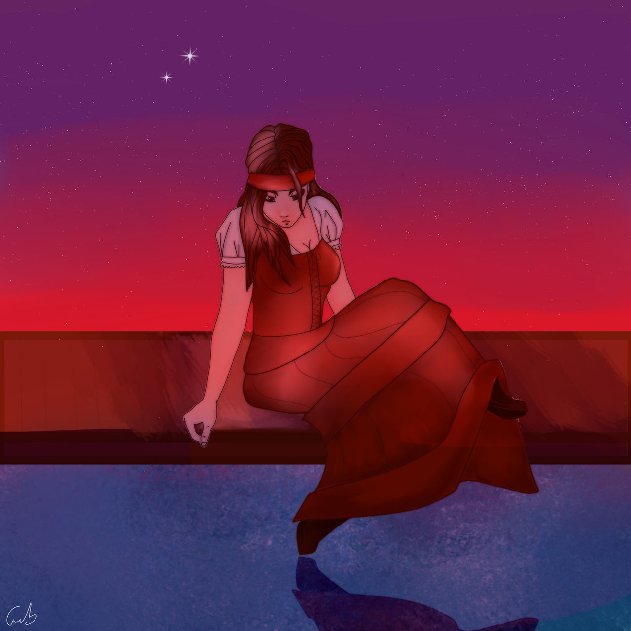 Red waitress...maybe pirate someday?