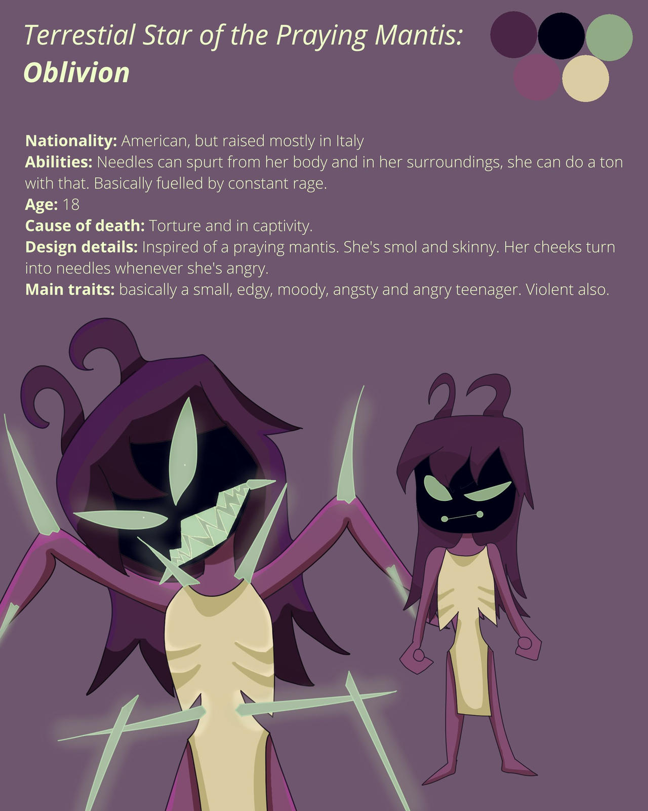 Oblivion Character Sheet