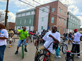 A crowd in Treme