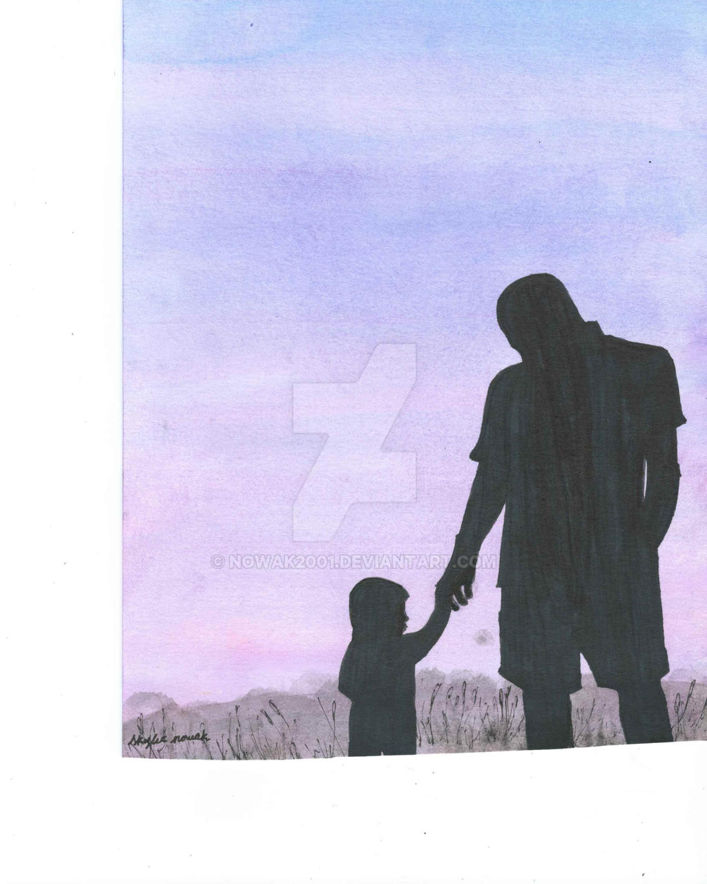 Painting of Father and Child Holding Hands by nowak2001 on DeviantArt