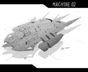 spaceship consept art exercise,