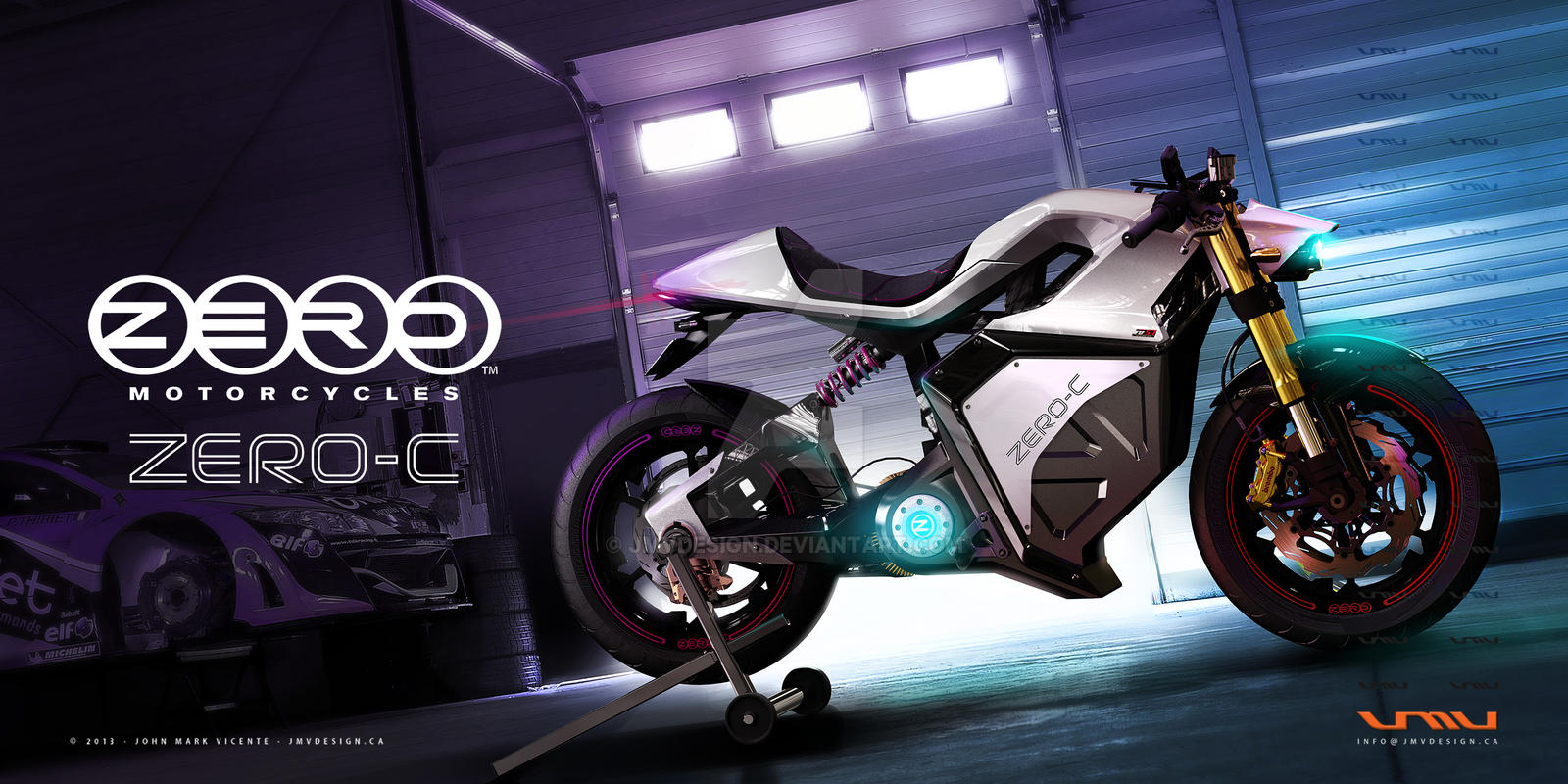 Zero E Racing Zero Motorcycles ZERO-C Electric Cafe Racer by jmvdesign on DeviantArt