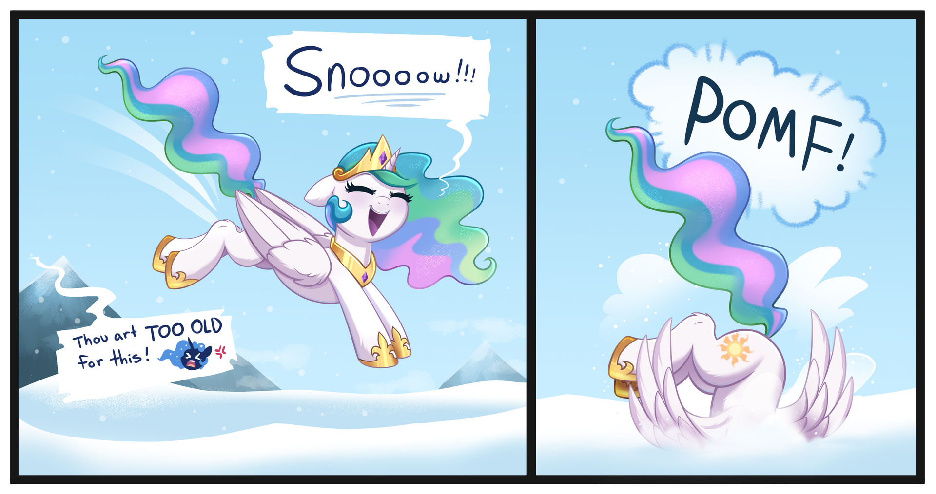 Celestia's Snow Day