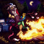 A Totally Normal Campfire | Commission