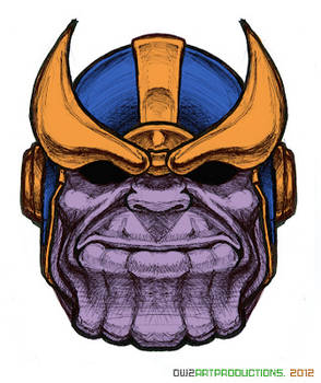 The Face of a Mad Titan (flat colors)