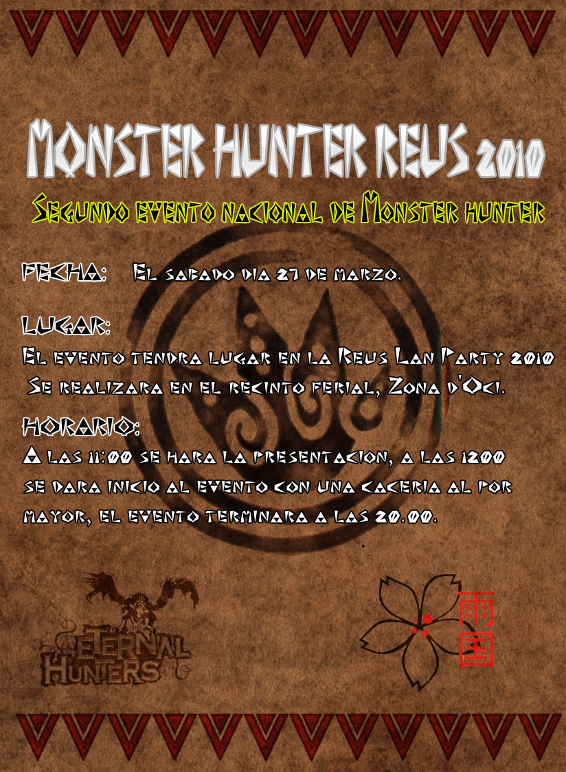 Back page Monster hunter