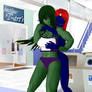 3DCG Mystique v0 and She Hulk