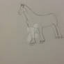 My Sketch of a Friesian Horse