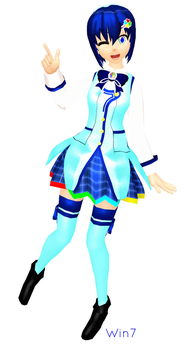 .: MMD :. Windows 7 Nanami Madobe by Meitsuniie-Shy on DeviantArt