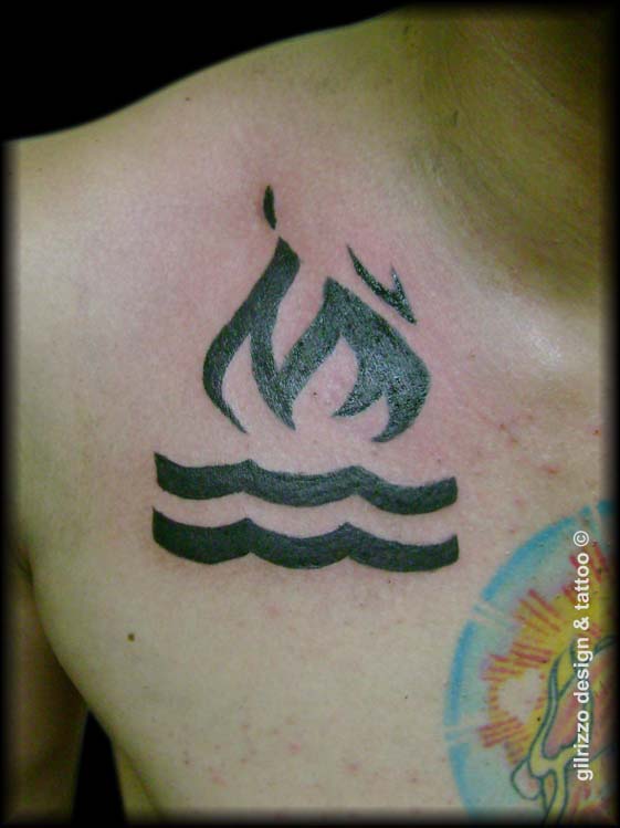 'Hot Water Music' tattoo