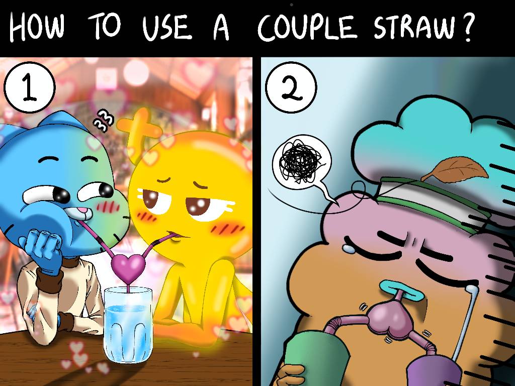 Straw Friend How to use a couple straw properly? by TeeKenHo on DeviantArt