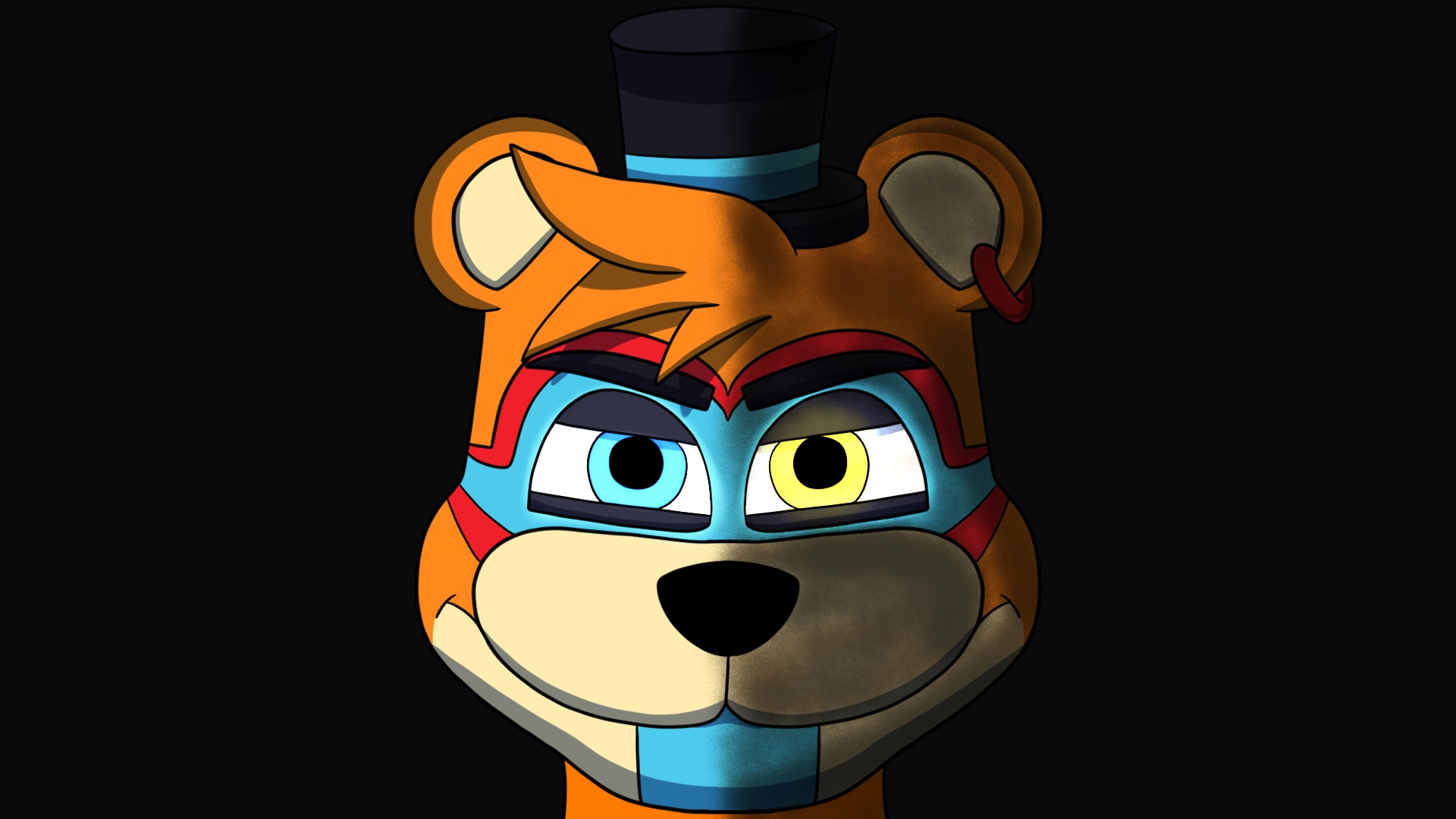 Glamrock Freddy- Freddy fazbear fnaf- Fnaf security breach fanart