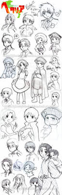 Hetalia sketch dump