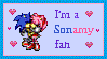 SonAmy Fan Stamp by GothScarlet