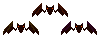 Bats pixel icon