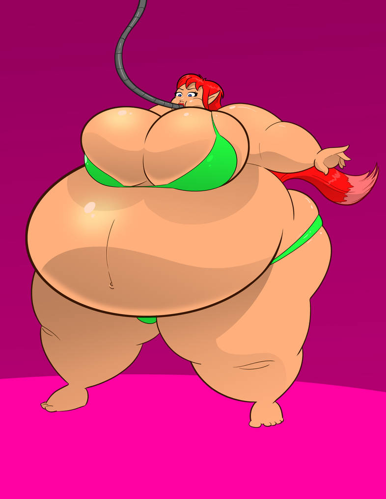 Kat getting fat 2 by FatClubInc on DeviantArt.