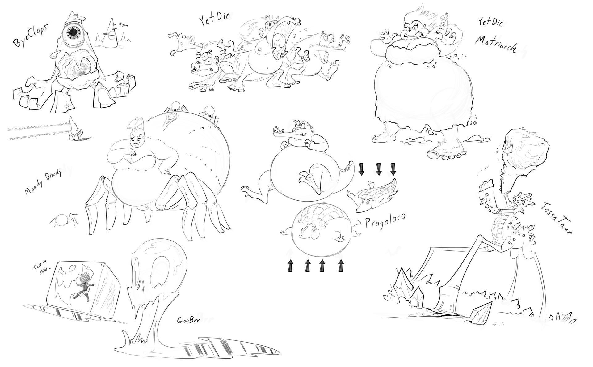 Lin Inflation Gam Inflation Game Concept Sketches 2 - Baddies by FatClubInc on DeviantArt