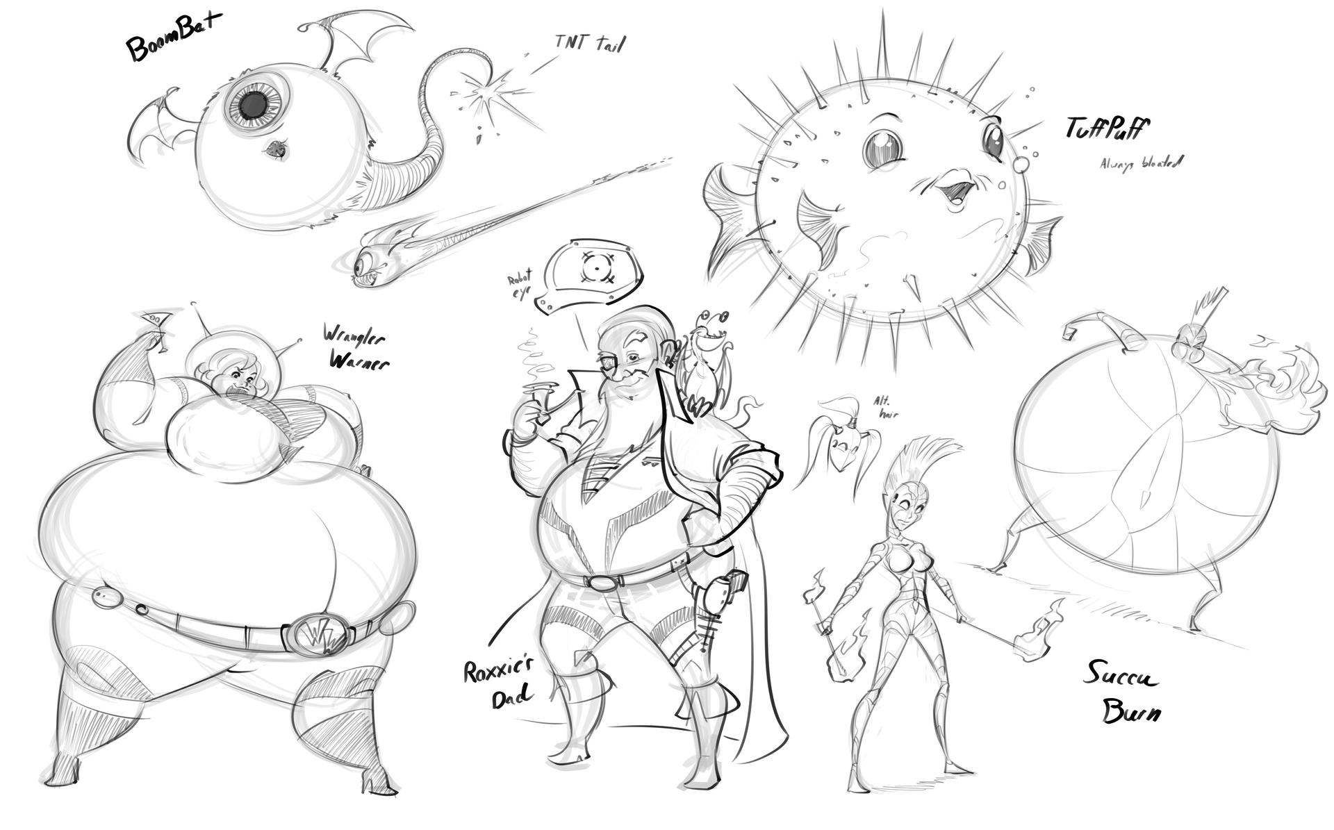Isaac Inflation Inflation Game Concept Sketches - More baddies by FatClubInc on DeviantArt