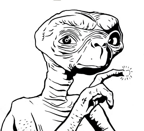 ET Drawing by dirtyinks on DeviantArt