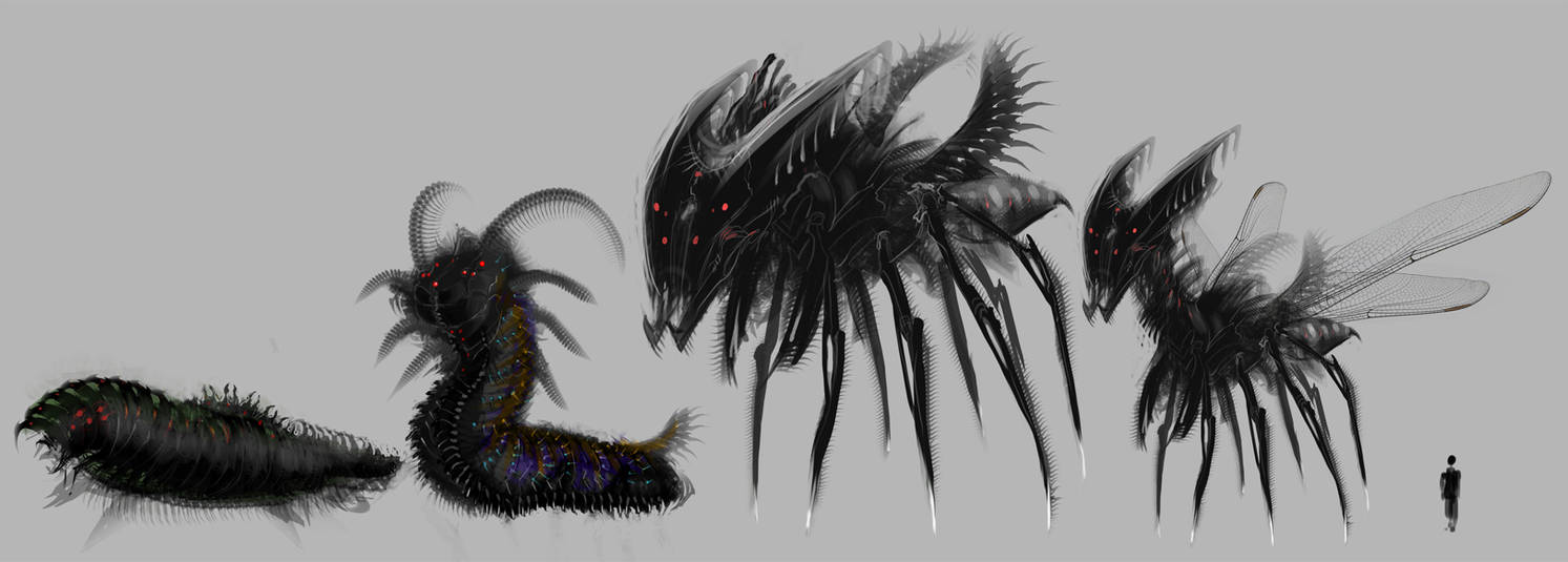 Alien insects by DeonN on DeviantArt