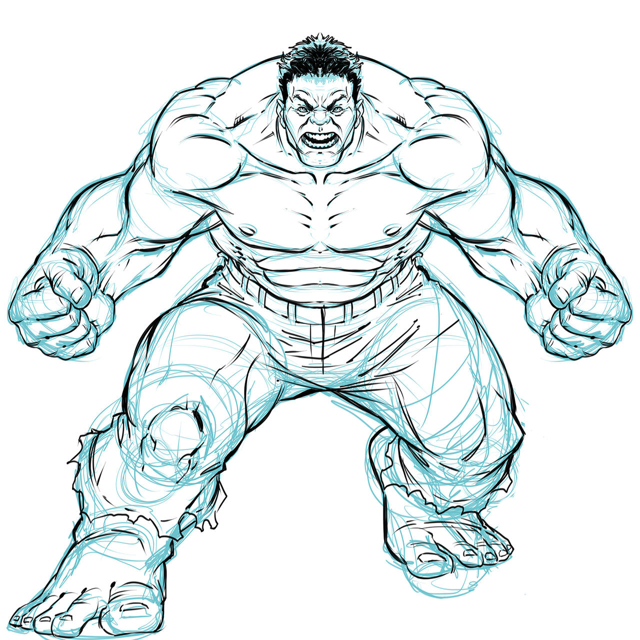 Hulk Sketch by DeonN on DeviantArt