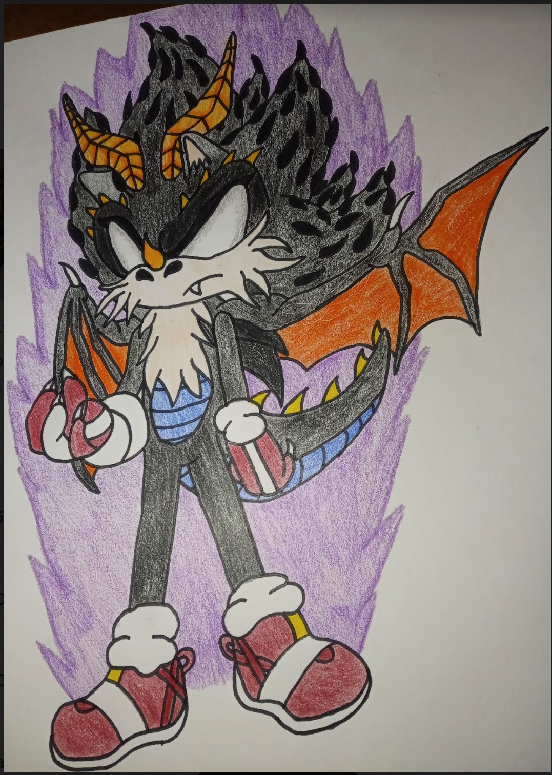 Dark Sonic Outline by grim-zitos on DeviantArt