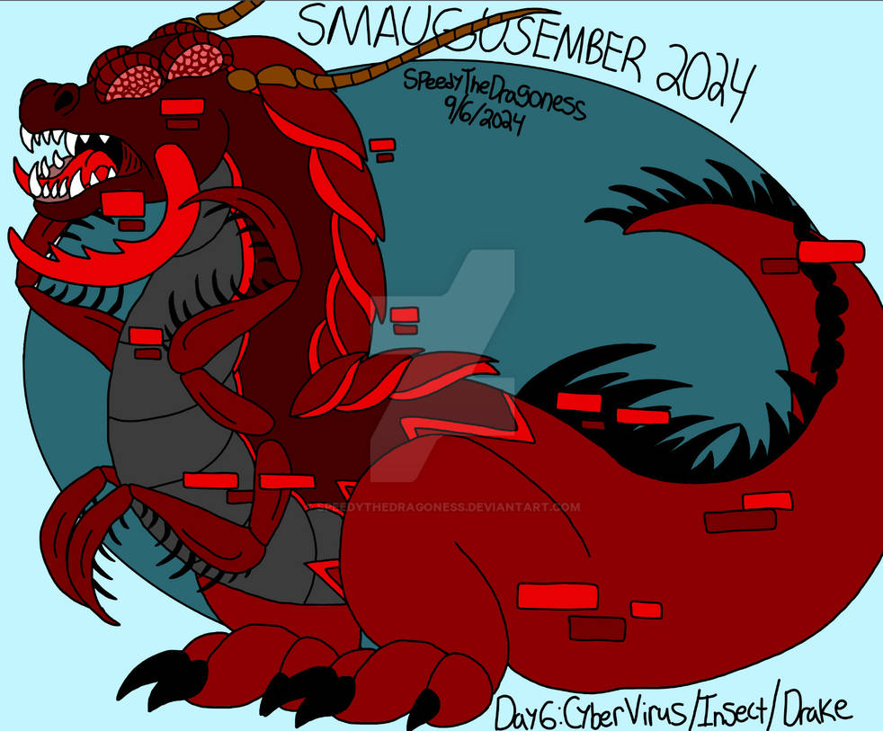 Smaugusember 6: Cyber Virus/Insect/Drake by SpeedyTheDragoness on ...