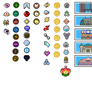 Pokemon World Badges, Symbols and trohpies