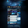 Blue Gaming Template 2014 FOR SALE