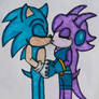 Sonic and Lilac kiss