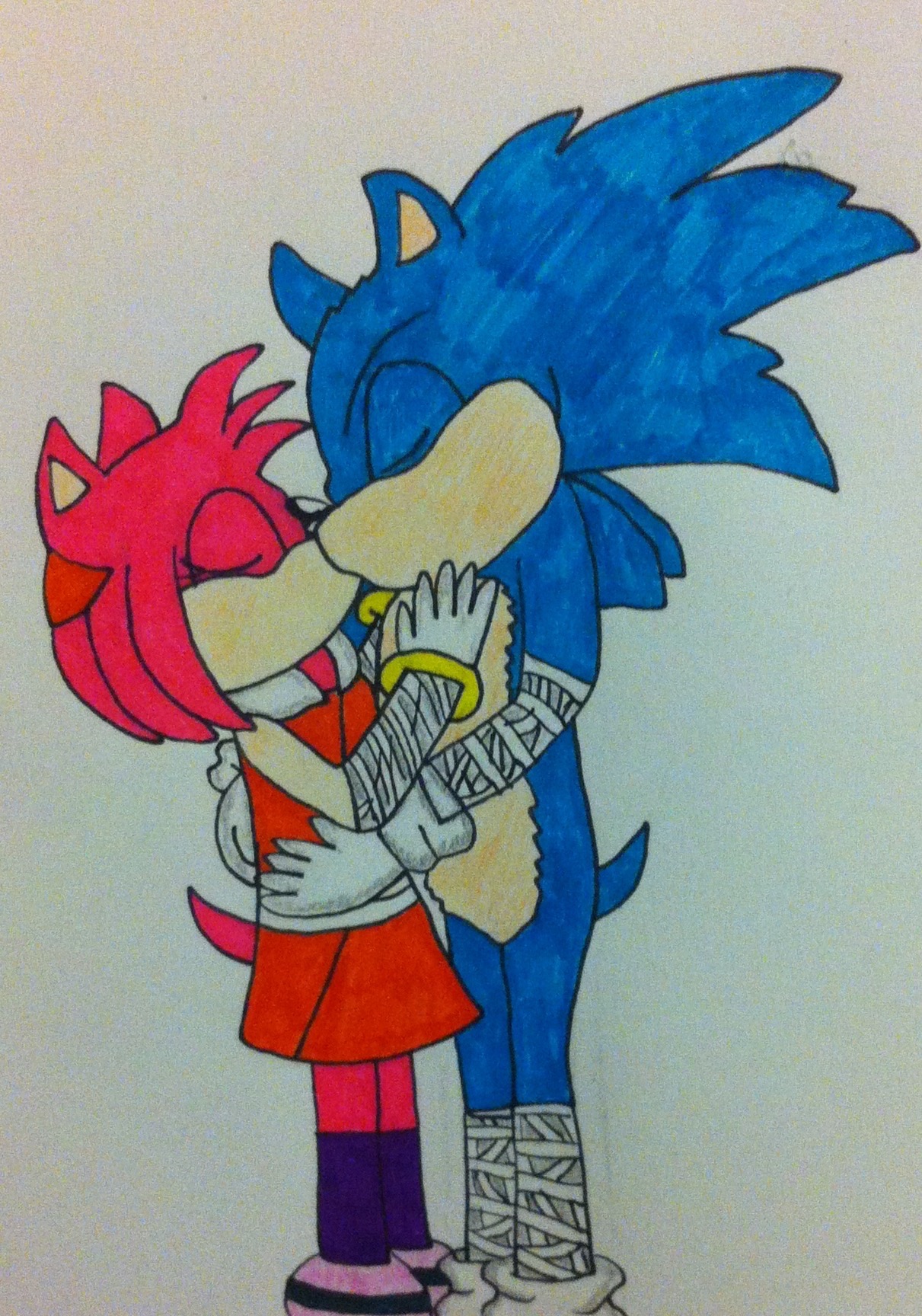 Sonamy Boom kiss by Miszcz90 on DeviantArt