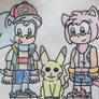 Sonic as Ash and Amy as Misty