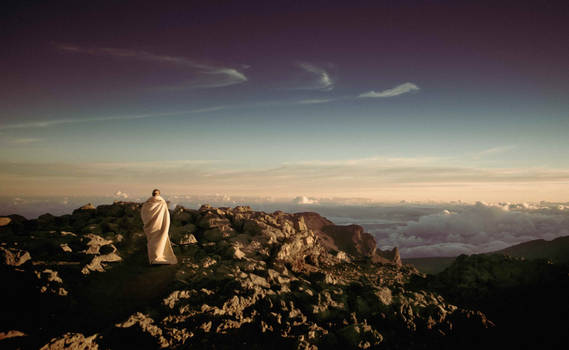 View of sky from mountine