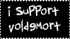 I Support Voldemort Stamp