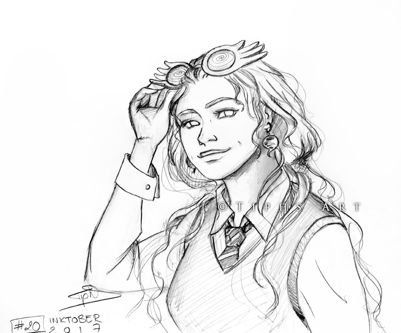 Inktober 2017 : Luna Lovegood