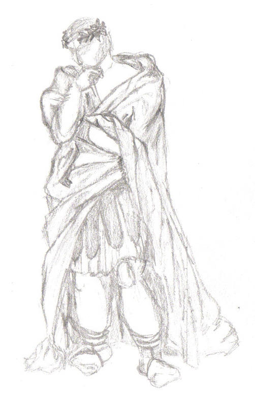 Roman Emperor Robe Drawing Roman Emperor by BATA4 on DeviantArt