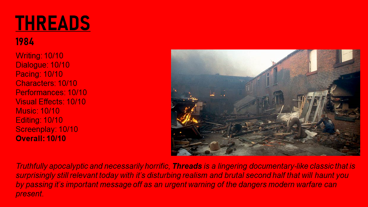 Quick Review - Threads (1984) by SteamFan3830 on DeviantArt