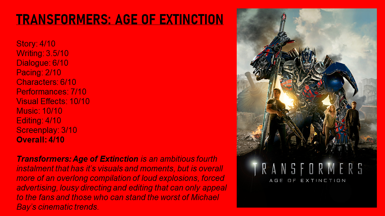 Transformers 4 discount story