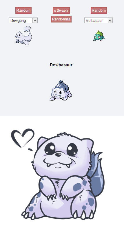 Pokemon Fusion Dewbasaur