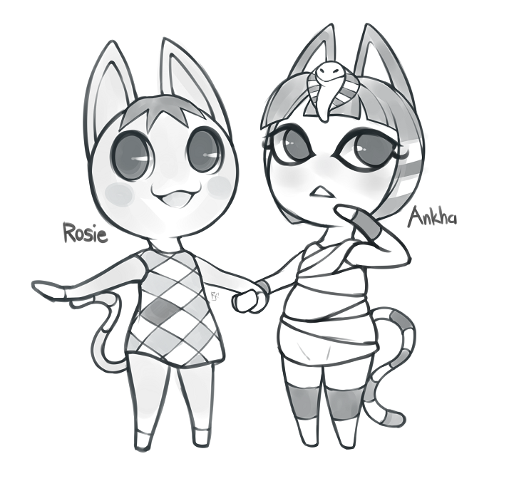 Rosie and Ankha